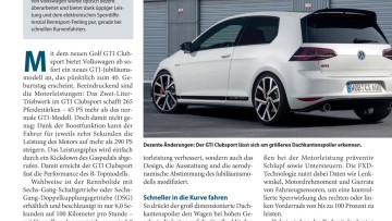 VW Golf GTI Clubsport: Rennbolide für den Alltag