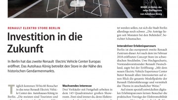Renault Elektro Store Berlin: Investition in die Zukunft