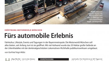 Eröffnung Motorworld München: Fürs automobile Erlebnis