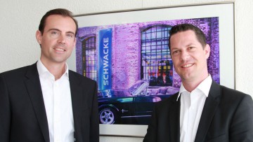 Schwacke-Manager Thorsten Barg (l.) mit Christian Höher