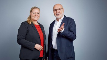 Psychologen Jens Corssen links und Organisationsentwicklerin Claudia Drews rechts