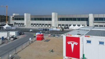 Güterbahnhof für Tesla-Gigafabrik