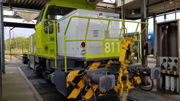 Güterlokomotive Captrain Clean Diesel-Test