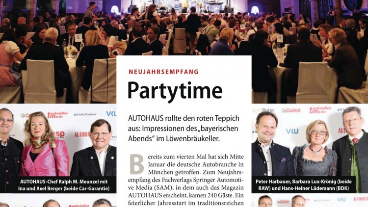 Neujahrsempfang: Partytime