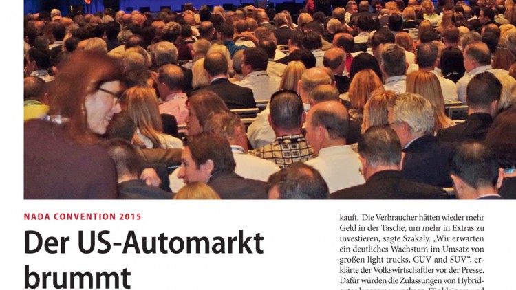 Nada Convention 2015: Der US-Automarkt brummt