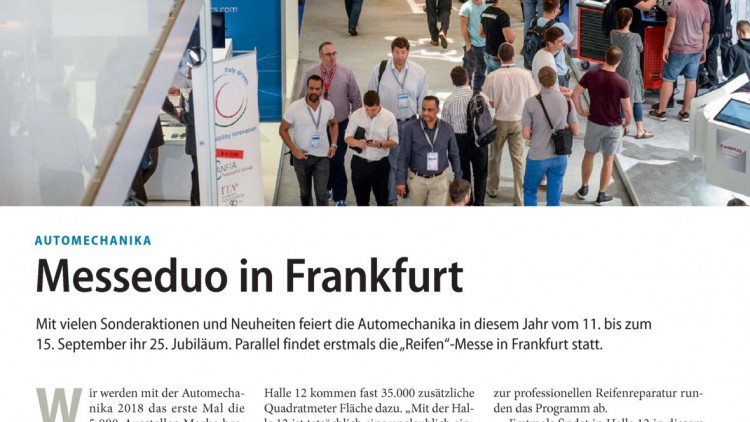 Automechanika: Messeduo in Frankfurt