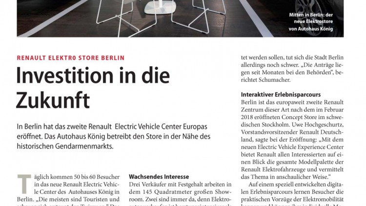 Renault Elektro Store Berlin: Investition in die Zukunft