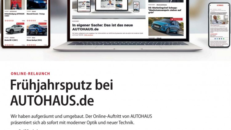 Online-Relaunch: Frühjahrsputz bei AUTOHAUS.de