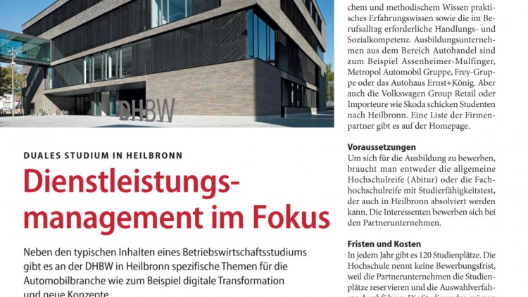 Duales Studium in Heilbronn: Dienstleistungsmanagement im Fokus