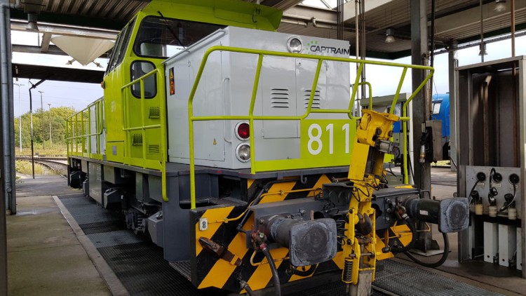 Güterlokomotive Captrain Clean Diesel-Test