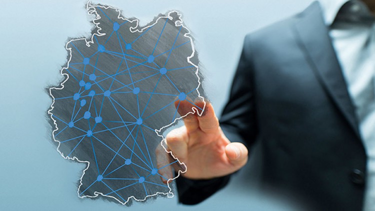 Deutschlandkarte Netz autohelden mobile Garantie Partnersuche